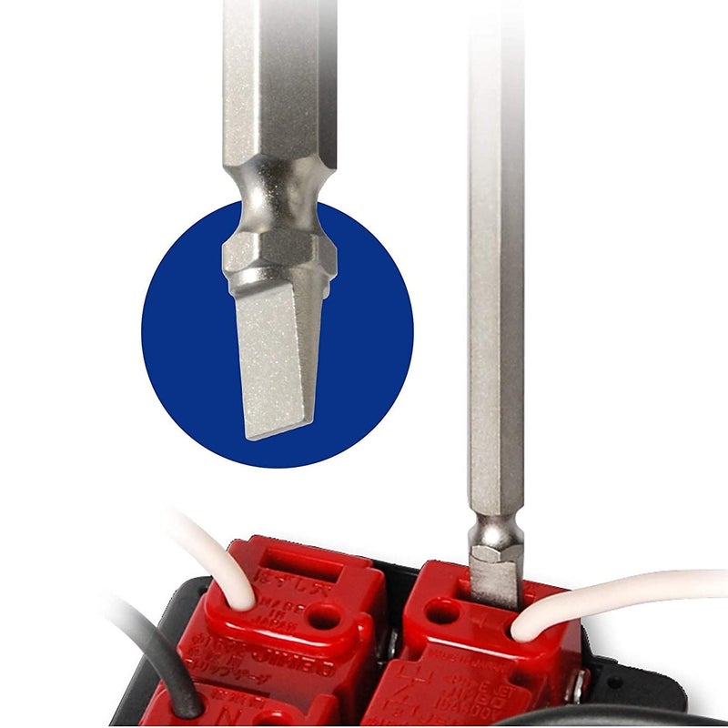 ANEX Ratcheting Screwdriver Ball Handle, Japanese Heavy Duty Magnetic Bit Set (Phillips+2, Flat Head-6), Quick Ball Grip 72 Gear Ratchet Screwdriver, Made in JAPAN - Image 5